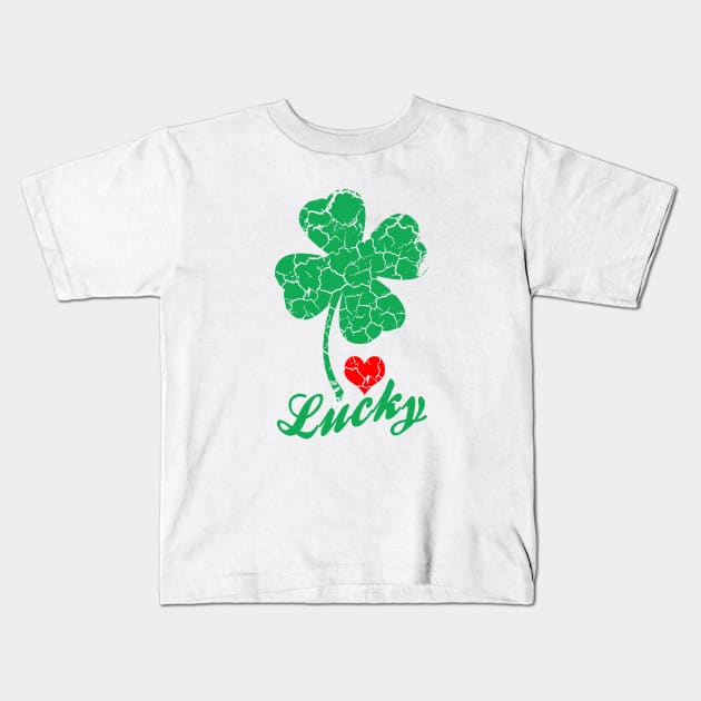 Lucky Shamrock Kids T-Shirt by LunaMay